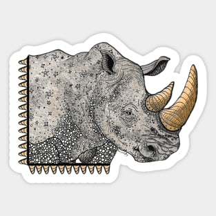 Rhinoceros Totem Animal Sticker